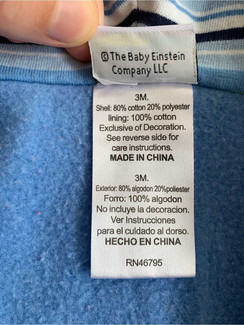 3M Baby Einstein Jacket with Dog Vintage Retro Y2K Gen Z - Picture 5 of 7
